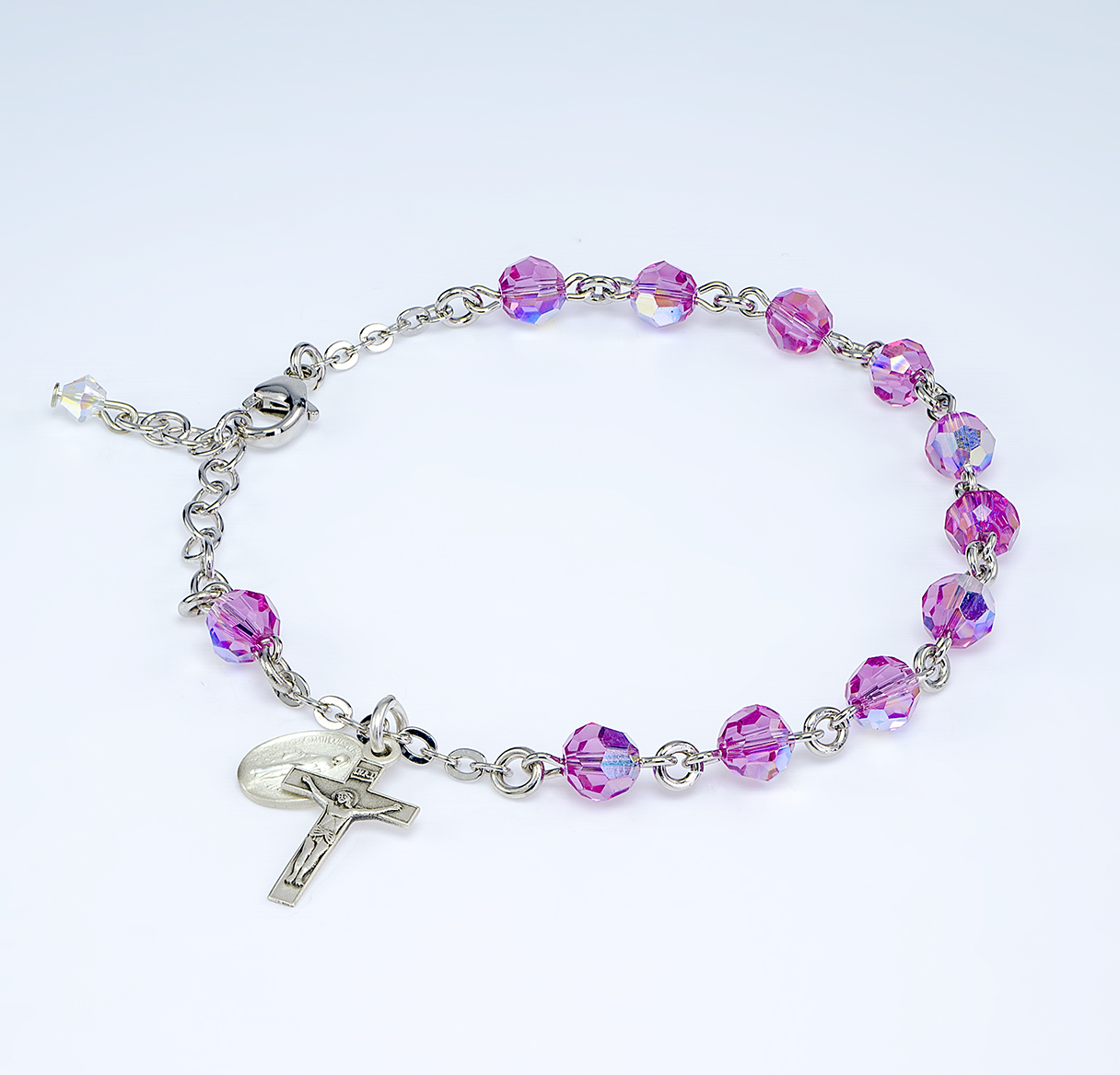Swarovski Millenia bracelet, Octagon cut Pink | Bracelet