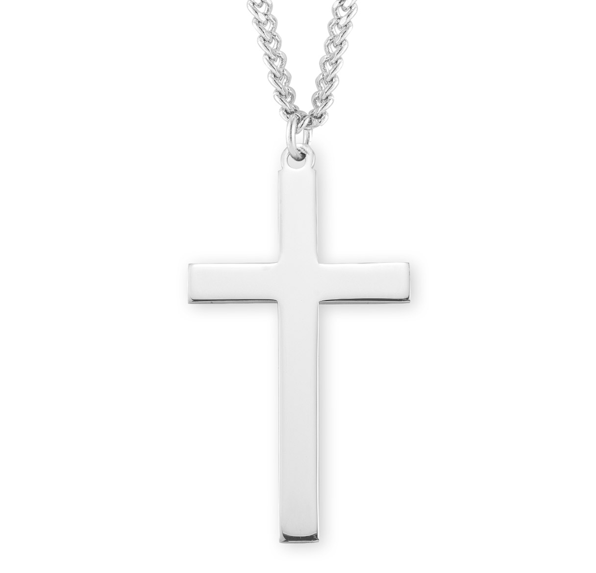 Sterling Silver High Polished Cross - Germani's Jewelry