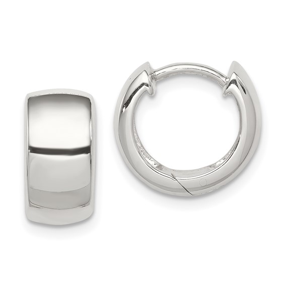 Sterling Silver Hinged Hoop Earrings - Germani's Jewelry